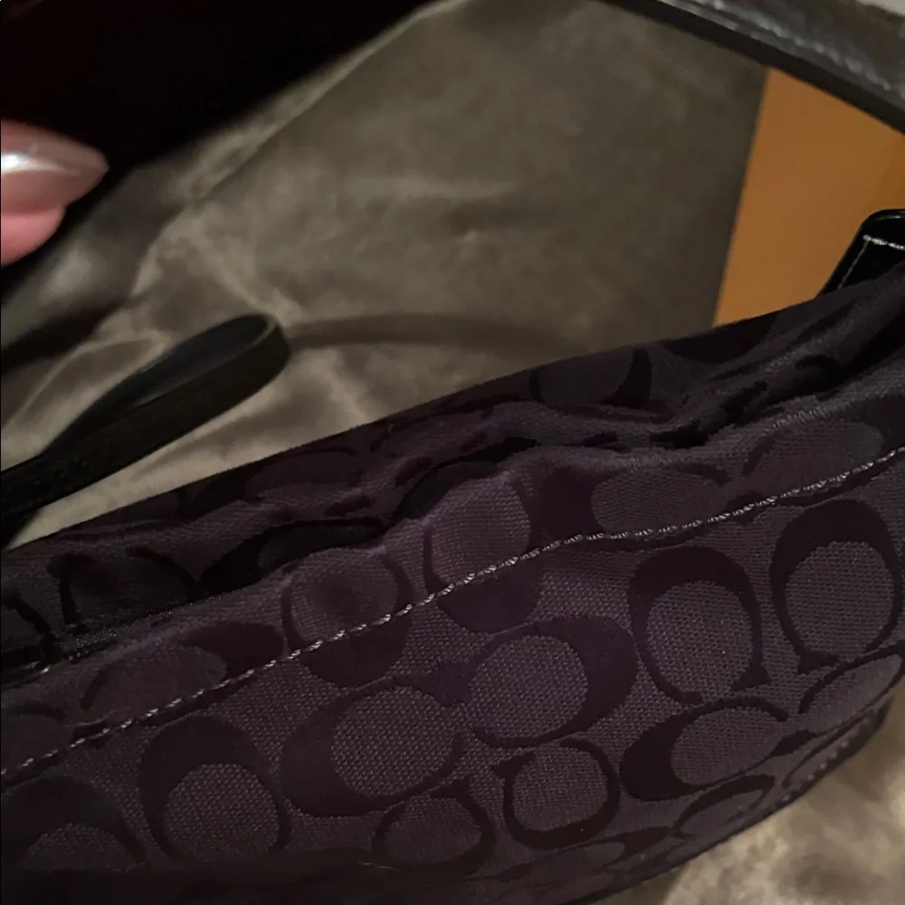 Coach VintageElegant Black mini hobo Women's crossbody Bag
